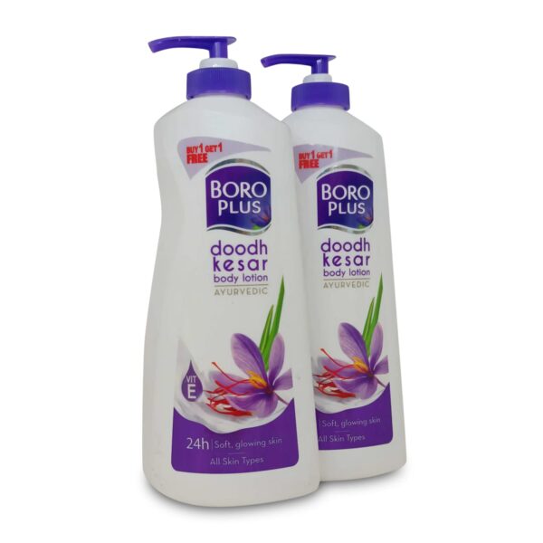 Boroplus Ayurvedic Doodh Kesar Nourishing Body Lotion, 400ml (Buy 1 get 1) - Fast Shipping to USA & Canada