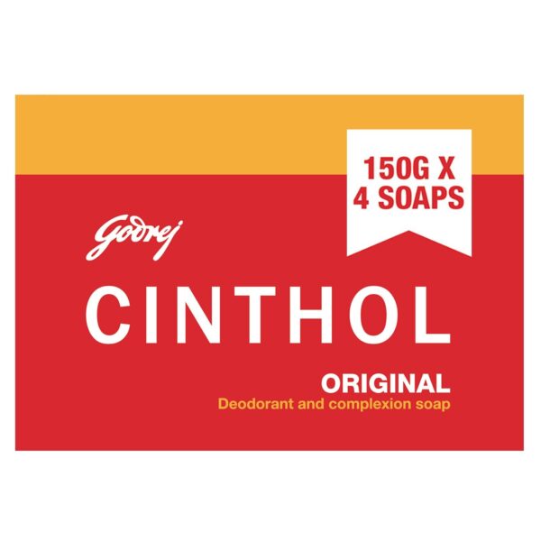 Cinthol Original Bath Soap, 150g, Count of 4 - Fast Shipping to USA & Canada