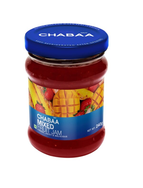 Chabaa Fruit Jam, Mixed Fruit, 240g, Cherry - Fast Shipping to USA & Canada