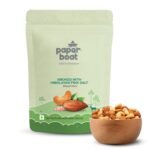 Paper Boat Smoked and Roasted Mixed Nuts with Himalayan Pink Salt, Premium Dry Fruit Mix | Almonds & Cashews, Pouch (200g) - Fast Shipping to USA & Canada
