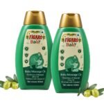 Figaro Baby Massage Oil with Goodness of Natural Olive oil enriched with vitamin E, Dermatologically tested, 400 ml (Pack of 2) - Fast Shipping to USA & Canada