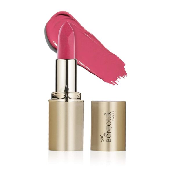 Bonjour Paris Coat Me Cr?me Lipstick Vitamin E Enriched Long Stay Super Smooth and Soft, Reds &Coral (Burnt Amber) 4.2 gm. - Fast Shipping to USA & Canada