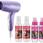 Livon Damage Protect Serum for Women & Men, Protection up to 250?C & 2X Less Hair Breakage, 100 ml (Pack of 2) with Syska Hair Dryer & Livon Hair Serum For Women| 100 Ml (Pack Of 2) - Fast Shipping to USA & Canada