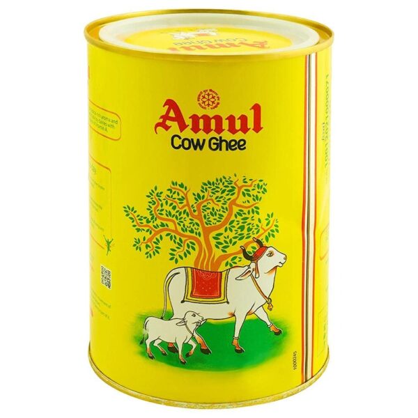 Amul Ghee (Cow Ghee, Tin Pack) 1L - Fast Shipping to USA & Canada