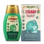 Figaro Baby Massage Oil With Goodness Of Natural Olive Oil Enriched With Vitamin E, Dermatologically Tested, 200 Ml - Fast Shipping to USA & Canada