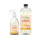 Koparo Clean All Purpose Natural Cleaner Liquid Combo | 1500ml | For Bathroom, Kitchen And Glass | Refreshing Aroma Of Mandarin Orange | Child & Pet Safe | - Fast Shipping to USA & Canada