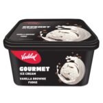 Vadilal Vanilla Brownie Fudge Ice-cream, 1Ltr Tub - Fast Shipping to USA & Canada