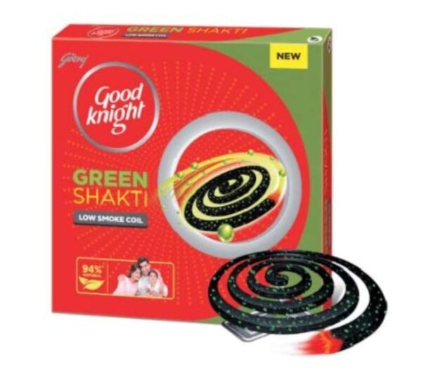 Good Knight Green Shakti Low Smoke Coil 12Hrs [Pack Of 5] - Fast Shipping to USA & Canada