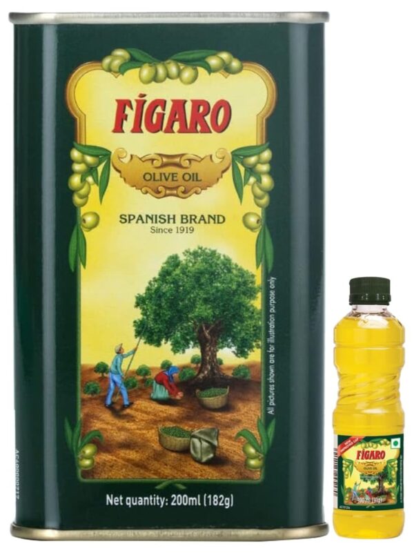 Figaro Olive Oil- Pure Olive Oil 200ml Tin & Figaro Olive Oil- Pure Olive Oil - 100ml Bottle - Fast Shipping to USA & Canada
