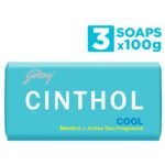 Cinthol Cool Bath Soap - 100g (Pack of 3) | Grade 1 Bathing Soap | with Icy-cool Menthol | For All Skin Types - Fast Shipping to USA & Canada
