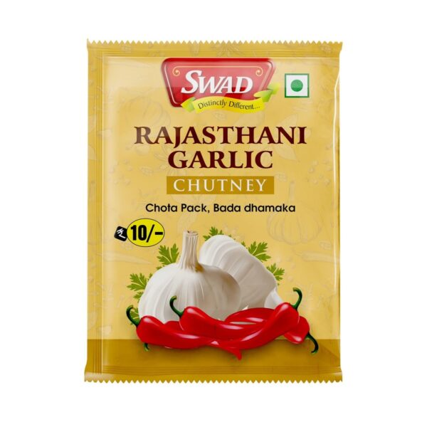 SWAD Rajasthani Garlic Chutney 25 Gm (Pack of 50) - Fast Shipping to USA & Canada