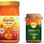Saffola Wild Forest Organic Honey -500g -NMR Tested, 100% Pure Wild Forest Organic Honey, Brown & Saffola Honey Active, Made with Sundarban Forest Honey,1Kg - Fast Shipping to USA & Canada