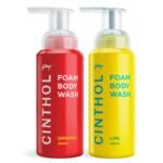 Cinthol Original & Lime Foam Body Wash (200ml Pack of 2) | Unique Foam Formula for Moisturized & Irresistibly Soft Skin | Suitable for All Skin Types - Fast Shipping to USA & Canada