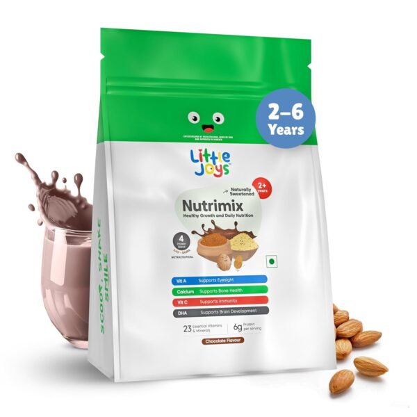Little Joys Nutrimix Nutrition Powder Refill Pouch 350g | 2-6 Years | Chocolate Flavour - Fast Shipping to USA & Canada