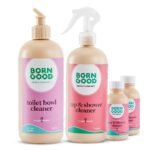 Born Good Plant Based Concentrated Tap and Shower Cleaner (50ml x 2) and Arctic Air Fragrance Toilet Bowl Cleaner 500 ml, Skin-Safe And Non Toxins - (Combo Pack of 3) - Fast Shipping to USA & Canada