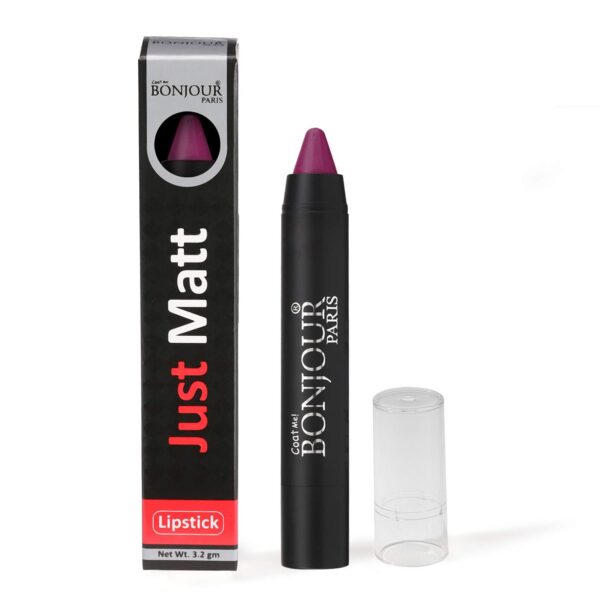 Bonjour Paris Just Matte Lip Crayon - Fuchsia, 3.2g - Fast Shipping to USA & Canada