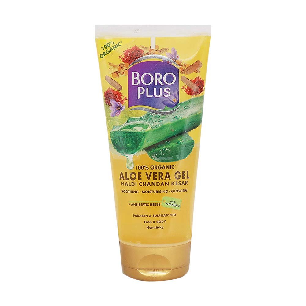 Version 1.0.0 BoroPlus Aloe Vera Gel With Haldi Chandan Kesar - 150ml - Fast Shipping to USA & Canada - Image 1