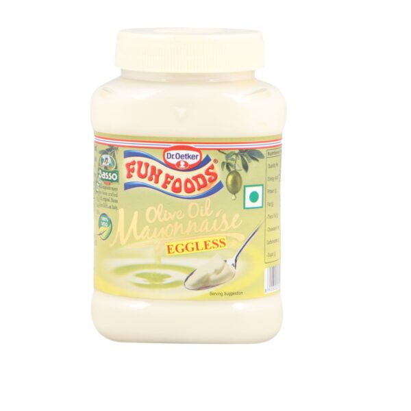Dr. Oetker FunFoods Veg Mayonnaise Olive Oil, 250g, 100% Vegan - Fast Shipping to USA & Canada