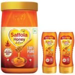 Saffola Honey Active, Made with Sundarban Forest Honey,2 x 350g & Saffola Honey Active, Made with Sundarban Forest Honey,1Kg - Fast Shipping to USA & Canada