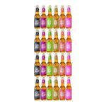 Coolberg Non Alcoholic Beer Assorted Flavors 330ml Glass Bottle - Pack of 24 (330ml x 24) Peach, Mint, Malt, Cranberry, Ginger & Strawberry - Fast Shipping to USA & Canada