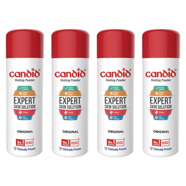 Candid Dusting Powder | Expert Skin Solution |Doctor's Prescribed No.1 Brand | Prevents Sweat Rash, Itching, Fungal Infection & Skin Irritation | Anti-fungal Powder | Clotrimazole | 250g | Pack of 3 - Fast Shipping to USA & Canada