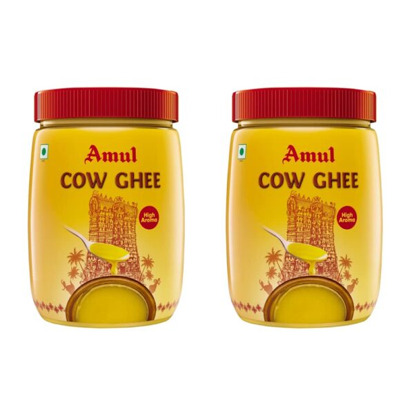 Amul High Aroma Cow Ghee 500mL (Pack of 2), 1 L - Fast Shipping to USA & Canada