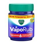 Vicks Vaporub Relief From Cold, Cough, Blocked Nose, Headache, Body ache, Muscular stiffness and Breathing difficulty, 105ml - Fast Shipping to USA & Canada