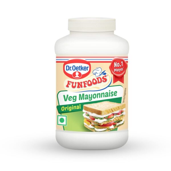 Dr. Oetker FunFoods Veg Mayonnaise, 500 grams, 100% Veg, Trans Fat Free - Fast Shipping to USA & Canada