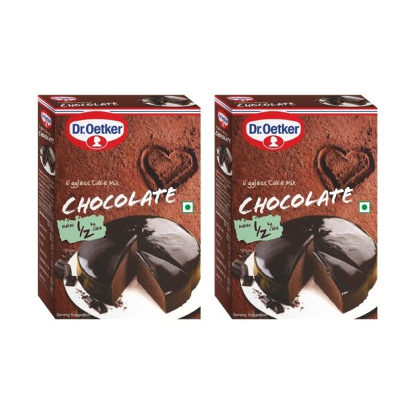 Dr. Oetker FunFoods Chocolate Cake Mix - Pack of 2, 500 Grams (250 Grams X 2) - Fast Shipping to USA & Canada