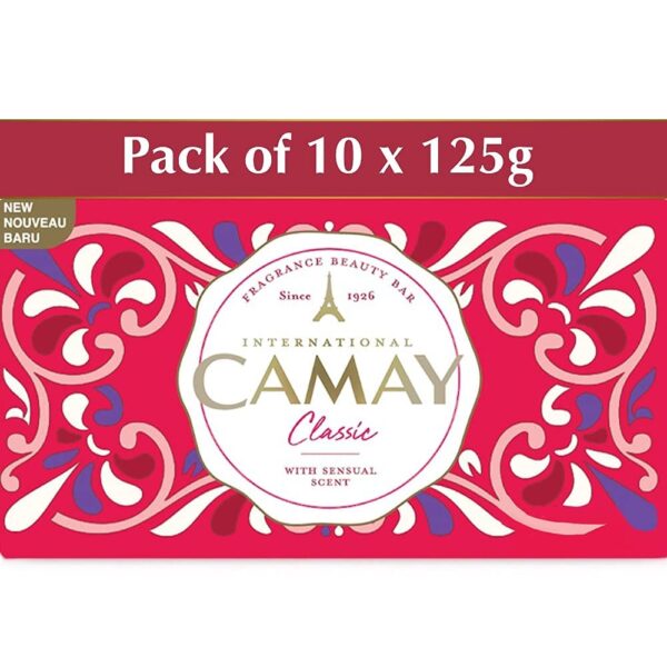 Camay Classic International Beauty Bar| Beauty Bathing Soap| French Fragrance| For Soft Skin 125g|PO10 - Fast Shipping to USA & Canada