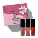 RUBY's ORGANICS Mini Lip Oil Gloss for Women and Girls,All Skin Tones-Moisturizing, Long Lasting,Non Sticky & Non Drying,Glossy Texture, Natural Lip Makeup-Malibu, Pumpkin Spice and Cherry (Pack of 3) - Fast Shipping to USA & Canada