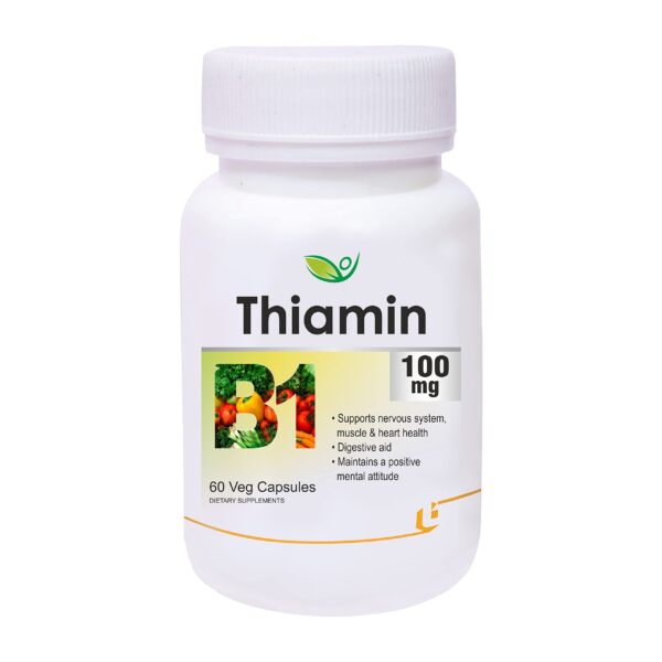 Thiamin (Vitamin B1) - 60 Veg Capsules - Fast Shipping to USA & Canada