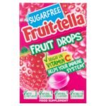 Fruit-Tella Sugar Free Fruit Drops Red Berry Mix Pouch, 45 g - Fast Shipping to USA & Canada
