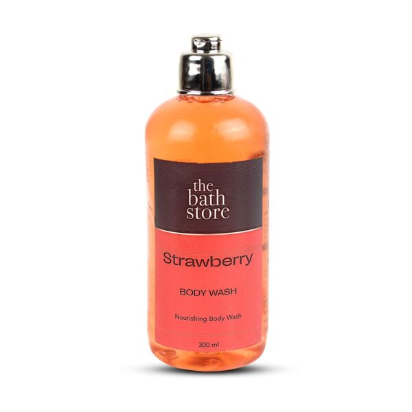 The Bath Store Strawberry Body Wash Shower Gel | Tan Removal Body Wash | Shower Gel for Men & Women | Body Wash for Summer | Cleanses Acne & Exfoliating Body Wash | Long Lasting Fragrance - 300 Ml - Fast Shipping to USA & Canada