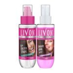 Livon Serum for Women for All Hair Types,For Frizz-free, Smooth & Glossy Hair, 100 ml and Livon Shake & Spray Serum for Women, For Frizz-free,Smooth & Glossy Hair on-the-go, 100 ml - Fast Shipping to USA & Canada