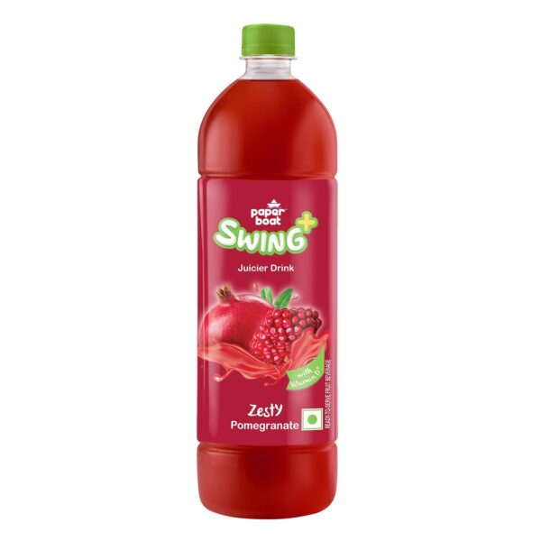 Paper Boat Swing Zesty Pomegranate Juice, Enriched with Vitamin D, No Gmos, 1.2 Litre - Fast Shipping to USA & Canada