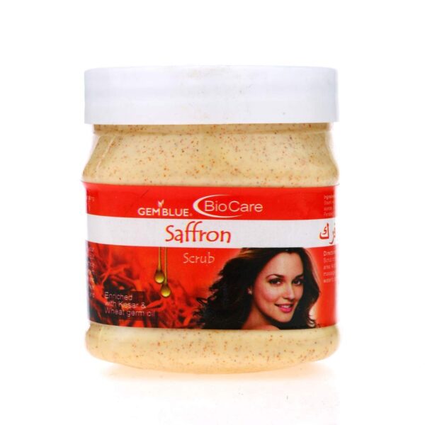GEMBLUE BioCare Saffron Scrub, 500 ml - Fast Shipping to USA & Canada