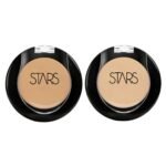 STARS COSMETICS Full Coverage Concealer Cream Waterproof & Matte Finish for All Skin Types Corrects Dark Circles, Acne & Blemishes Long-Lasting Light Beige & Medium Beige (Pack of 2, 5g each) - Fast Shipping to USA & Canada