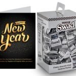 Swad Happy New Year Gift with Card (Swad Digestive Candy 125 Gift Box & 1 Greeting card) - Fast Shipping to USA & Canada