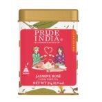Pride of India | Jasmine Rose Royal White Tea | 15 Pyramid Full Leaf Individually Wrapped Tea Bags | Smooth & Sweet Flavor | Soothing & Calming Experience | Less Caffeine, Non-Bioengineered - Fast Shipping to USA & Canada