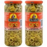Figaro Sliced Green Olives, 15.87 oz 450 g, 2 Pack - Fast Shipping to USA & Canada