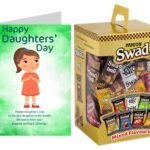 Swad Happy Daughters Day Gift with Card (Swad Mixed Candy 125 Gift Box & 1 Greeting card) - Fast Shipping to USA & Canada