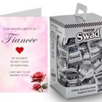 Swad Gift for Fiancee female/Wife to be with Card (Swad Digestive Candy 125 Gift Box & 1 Greeting card) - Fast Shipping to USA & Canada