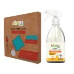 Koparo Clean All Purpose Cleaner Liquid Spray and Natural Microfiber Cloth combo - Kids and Pet Safe | Eco-friendly - Fast Shipping to USA & Canada
