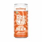 Coolberg Peach Non Alcoholic Beer 300ml CANs - Pack of 2 (300ml x 2) - Fast Shipping to USA & Canada