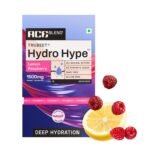 Ace Blend Hydro Hype? 15 sachets - Lemon Raspberry | Proven To Increase Energy & Blood Flow | Instant Hydration | Full-Spectrum Electrolytes | 100% Natural Beetroot Extract Multi Vitamins & Minerals - Fast Shipping to USA & Canada
