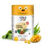 Little Joys Calcium Gummies for Kids (2+ years) With No Sugar Added | For Stronger Bones, Joints, Teeth & Immunity | Mango Flavour | 30 Gummies - Fast Shipping to USA & Canada
