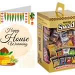 Swad Gift for House Warming Grah Pravesh with Card (Swad Mixed Candy 125 Gift Box & 1 Greeting card) - Fast Shipping to USA & Canada