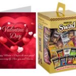 Swad Gift for Happy Valentine's Day with Card for boyfriend/girlfriend (Swad Mixed Candy 125 Gift Box & 1 Greeting card) - Fast Shipping to USA & Canada