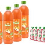 Paper Boat Swing Mixed Fruit Medley Juice with Vitamin D, 600 ml Each - Pack of 6 & Lychee Juice, Litchi Jelly Drink Enriched with Vitamin D (Pack of 9, 150ml each), Pink - Fast Shipping to USA & Canada